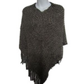 Knitted Acrylic Wholesale Poncho for Women